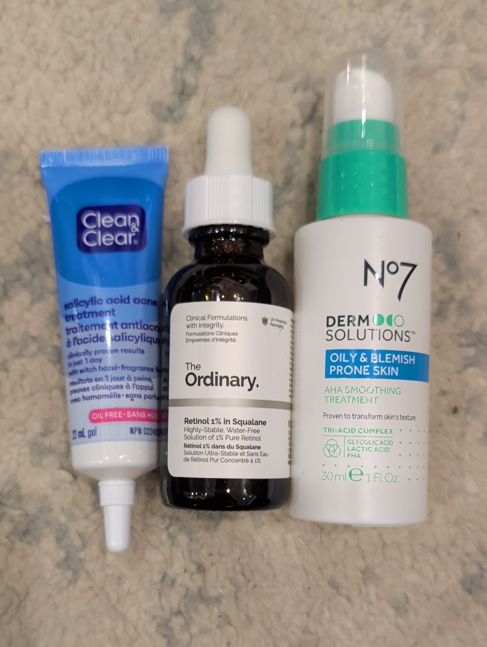 Acne skincare bundle — 3 new products + treatments w/ retinol, AHA — $70 retail